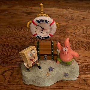 SpongeBob vintage alarm clock with sound box playing theme song